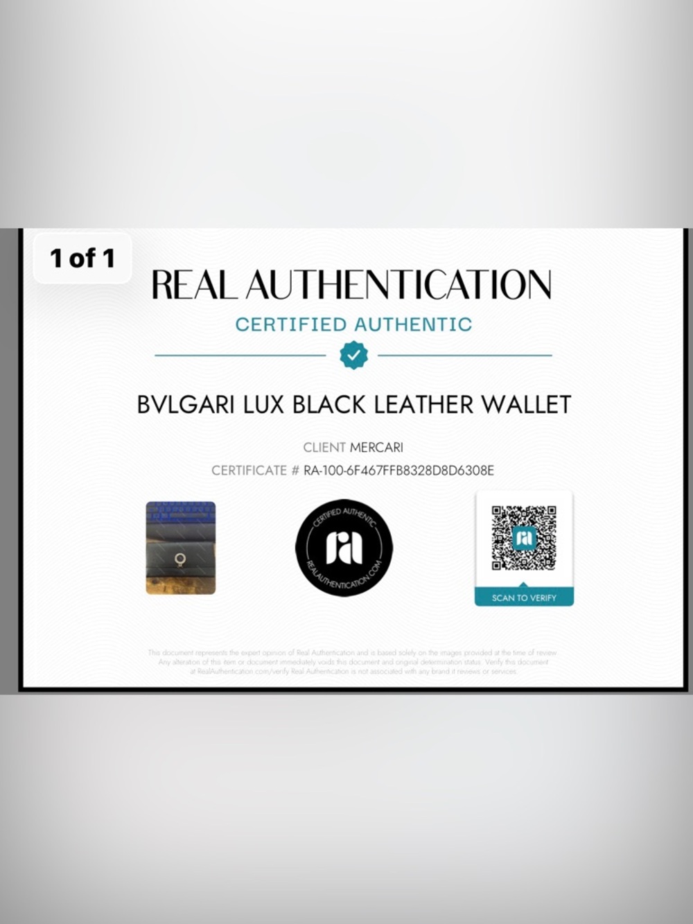 Bvlgari Black Leather Wallet with Signature Circular Logo EUC with COA - Picture 17 of 17